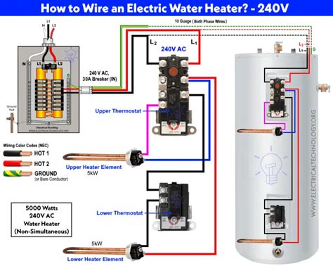 wire   water heater thermostat  continuous