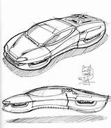 Car Futuristic Drawing Cars Hover Fi Doodle Sci Vehicles Sketch Weekend Getdrawings sketch template