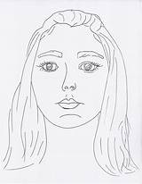 Portrait Drawing Line Simple Self Contour Drawings Easy Sketch Getdrawings Wordpress sketch template