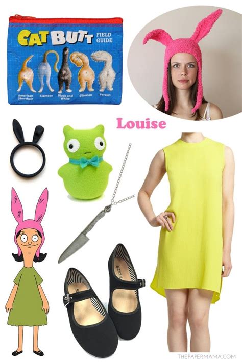 Louise Belcher Halloween Costume Bobs Burgers The Paper Mama Bobs