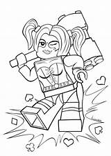 Harley Quinn Lego Coloring Pages Categories sketch template