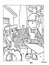 Builder Bob Coloring Pages Printable Kids Template sketch template