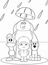 Pocoyo Coloring Pages Para Colorear Printable Kids Dibujos Cute Friends sketch template