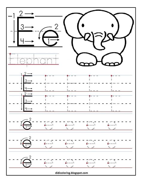 printable worksheet letter    child  learn  write