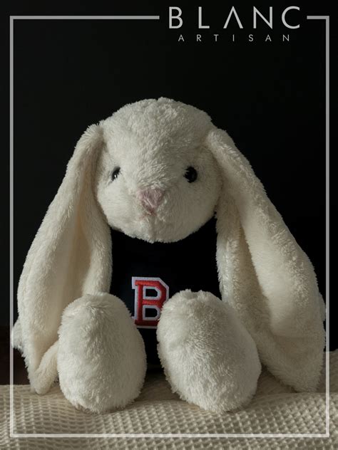 bunny plush cream rabbit plush soft toy christmas gift