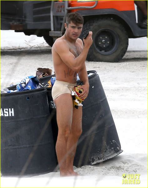 full sized photo of zac efron shirtless nearly naked on set 18 zac