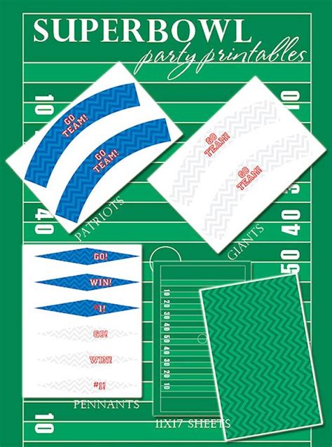 printables   super bowl party  family crafts