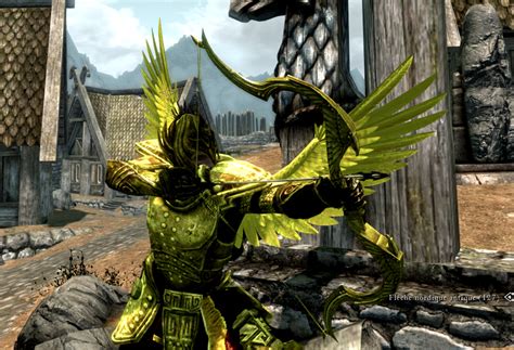 game mods  elder scrolls  skyrim gold armor hd standalone