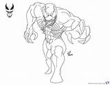 Venom Coloring Pages Lineart Printable Kids Color Print Getdrawings Bettercoloring sketch template