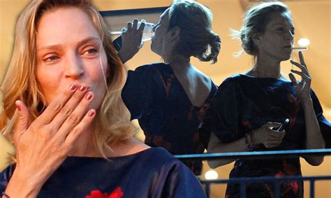 cannes 2011 uma thurman savours wine and cigarettes ahead of her film