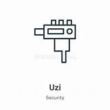Uzi Security Editable sketch template