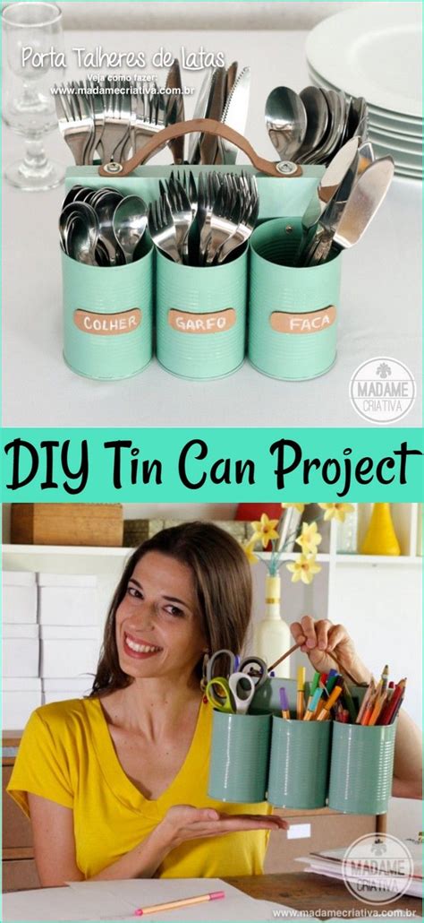 diy tin  projects tin  recycled tin cans painted tin cans