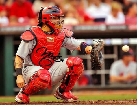 yadier molina signed photo 8x10 rp autographed st louis