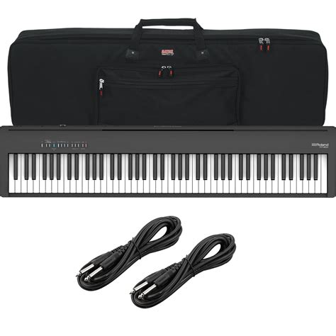 roland fp  digital piano  speakers black gator bag gkb