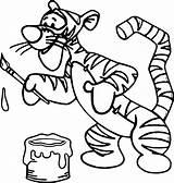 Coloring Disney Tigger Wecoloringpage Painting sketch template