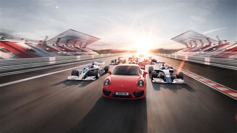 Porsche And F1 Car Porsche Wallpapers Hd Wallpapers Cars