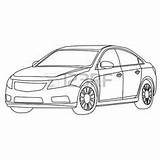 Outline Car Vector Drawing Illustration Cars Line Stock Coloring Pages Sports Clipart Automotive Google Depositphotos Cutting Die Getdrawings Drawings Lightbox sketch template