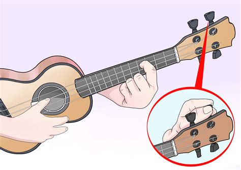 tune  ukulele  pictures wikihow