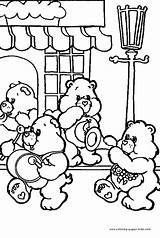 Coloring Pages Care Bears Color Printable Cartoon Bear Kids Carebears Sheets Character Colouring 80s Back sketch template