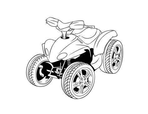 atv coloring pages    print