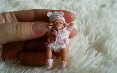 ooak baby mini dollhouse miniature art doll handsculptured cm baby mini kostenlos