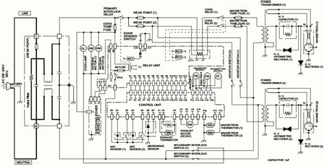 electro  microwave oven circuit diagram sharp model