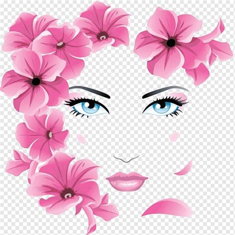 flower girls face flowers girls face png pngwing