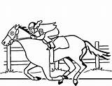 Jinete Caballo Caballos Kleurplaat Jockey Paard Imprimir Kleurplaten Ruiter sketch template