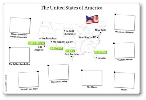 printable united states illustrated map  children  united