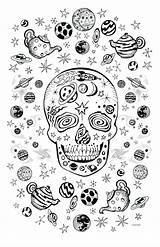 Coloring Bacteria Pages Designlooter Muertos Dia Halloween Space Print Made 88kb 1500px Template sketch template