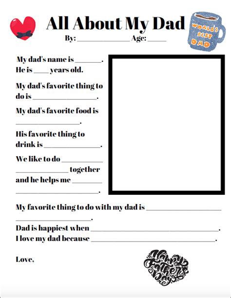 dad printable