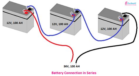 battery connection diagram  series  parallel etechnog