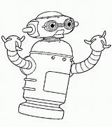 Robots Coloring Color Pages Robot Popular Printable sketch template