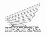 Honda Logo Stencil Motorcycles sketch template