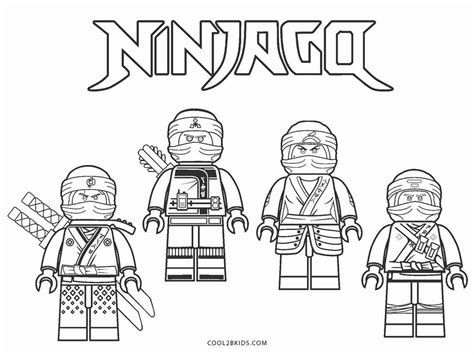 printable ninjago coloring pages  kids
