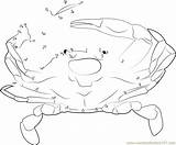 Maryland Crab Dot Crabs Connect Dots Kids Worksheet sketch template