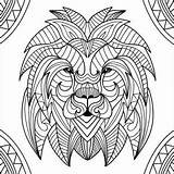 Lion Coloring Lions Head Kids Pages Adults Patterns Children Mandala Printable Adult Incredible Funny Justcolor sketch template