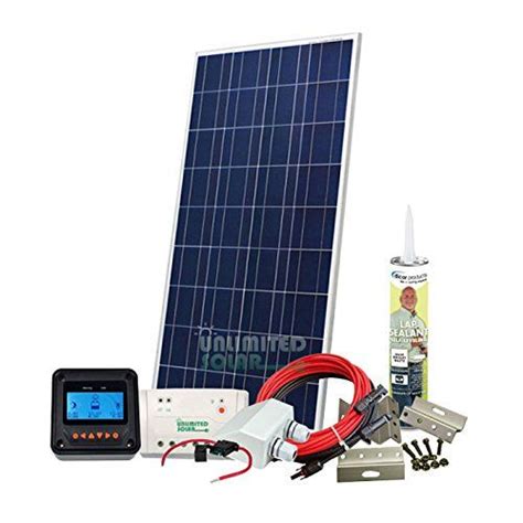 unlimited solar  watt  volt sunvic rv solar panel kit click image  review