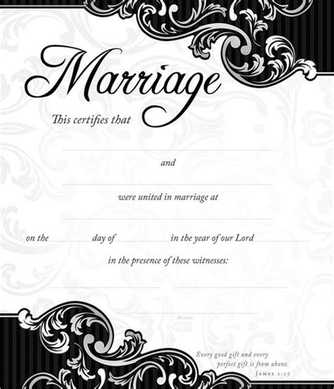 42 Free Marriage Certificate Templates Word Pdf Doc