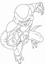 Frieza Coloring Pages Golden Sketch Template Gt Deviantart Downloads sketch template