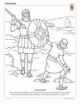 Coloring David Goliath Pages Lds Bible Preschool Color Kids God Made Jonathan Sunday Story Missionary Crafts Pioneer Printable Thankful School sketch template