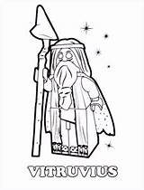 Vitruvius Kleurplaten Wizard Ninjago Colouring sketch template