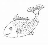 Coloring Fish Coloringcrew sketch template
