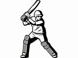 Cricket Bat Ball Player Drawing Batsman Coloring Pages Colouring Sport Printable Field Sports Clipart Game Svg Tournament Match Vector Jpeg sketch template