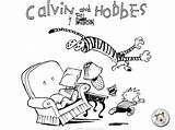 Calvin Hobbes Coloring Pages Watterson Printable Bill Wallpaper Getdrawings Color Drawings Getcolorings Things Choose Board Comments Comic Ever sketch template