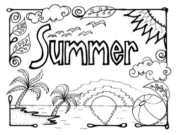 summer coloring pages coloring pages