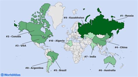 countries  area worldatlas
