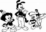 Animaniacs Coloring Netflix Llegan Los Pages Wecoloringpage Dot sketch template