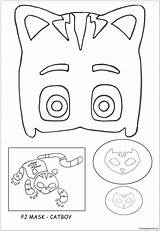 Pj Masks Catboy Pages Mask Coloring Owlette Color Coloringpagesonly sketch template