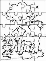 Printable Jigsaw Cut Animals Kids Puzzles Puzzle Coloring Pages Color Activities Websincloud sketch template